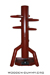 Wooden Dummy Free Standing Double Pine Red